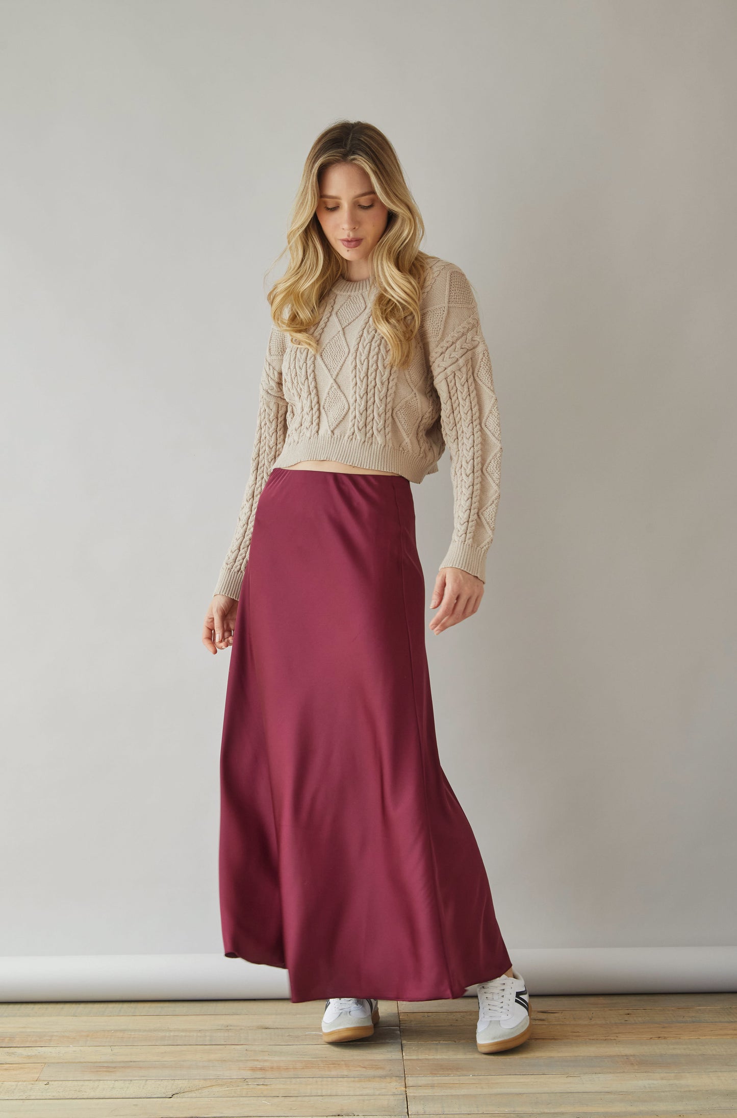 Falda Cluny Vino
