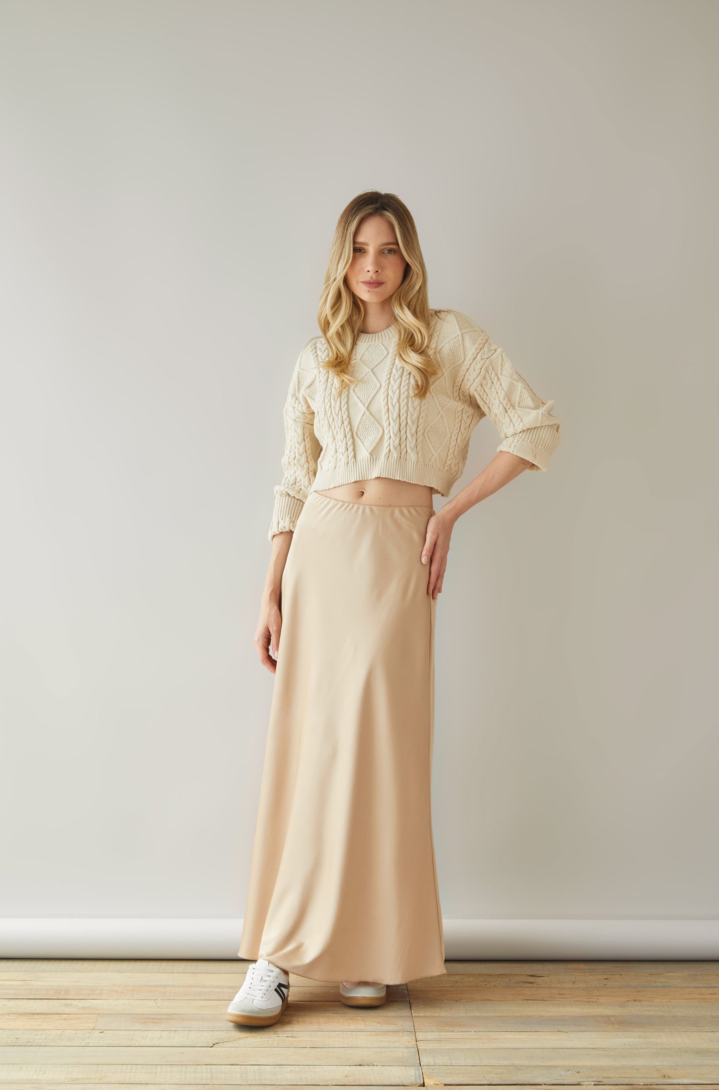 Falda Cluny Beige