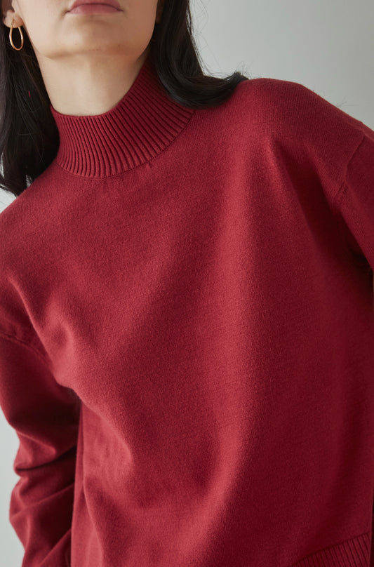 Chompa Mercedes Guinda