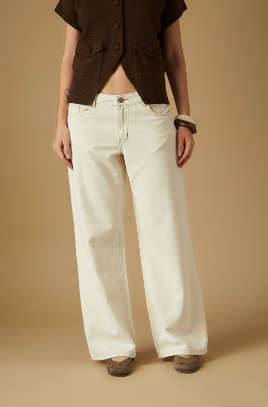 Pantalon Carol Ivory