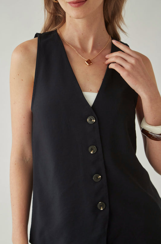 Chaleco Jessica Negro