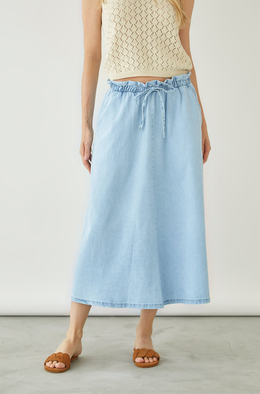 Falda Bora Bora Celeste