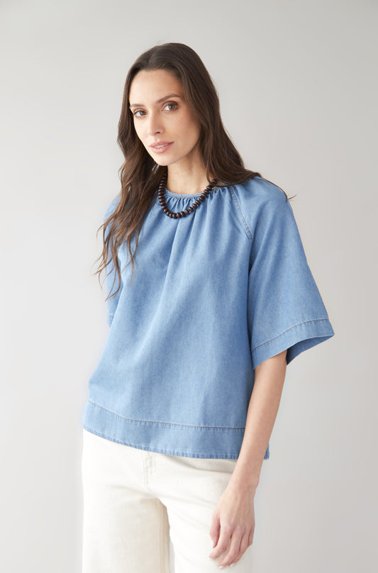 Blusa Tini Celeste