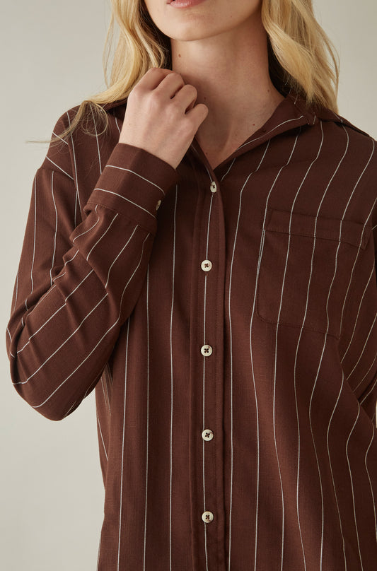 Blusa Lila Marron