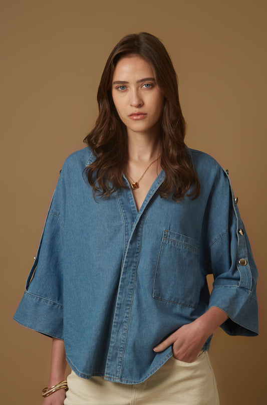 Blusa Serena Celeste