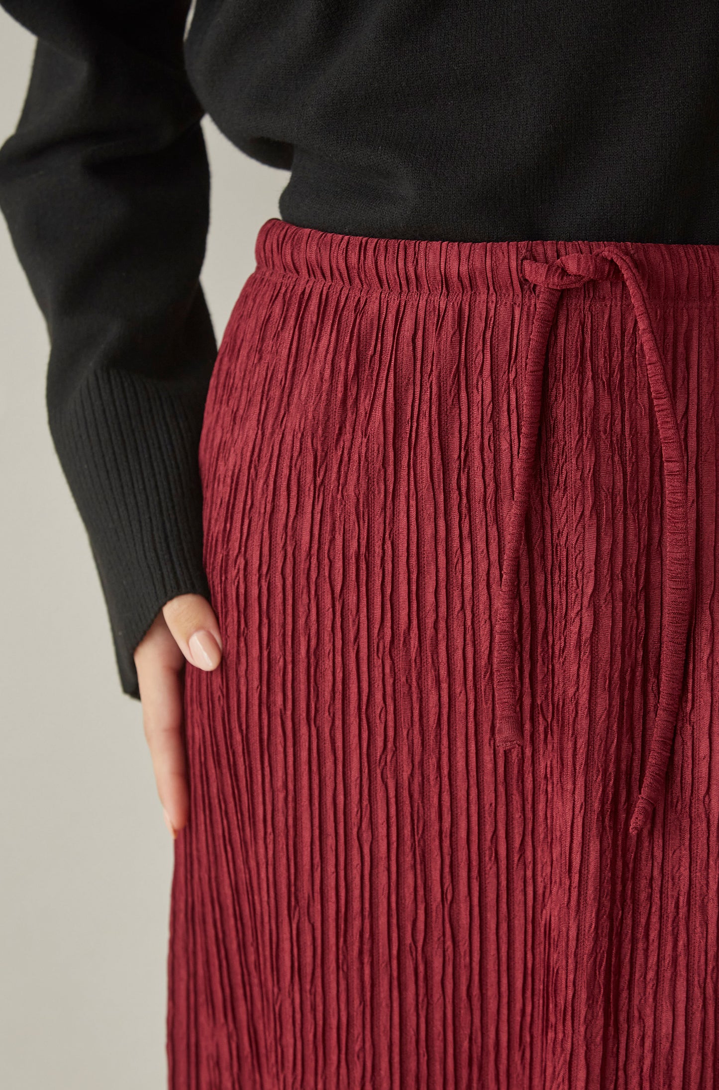 Falda Slip Guinda