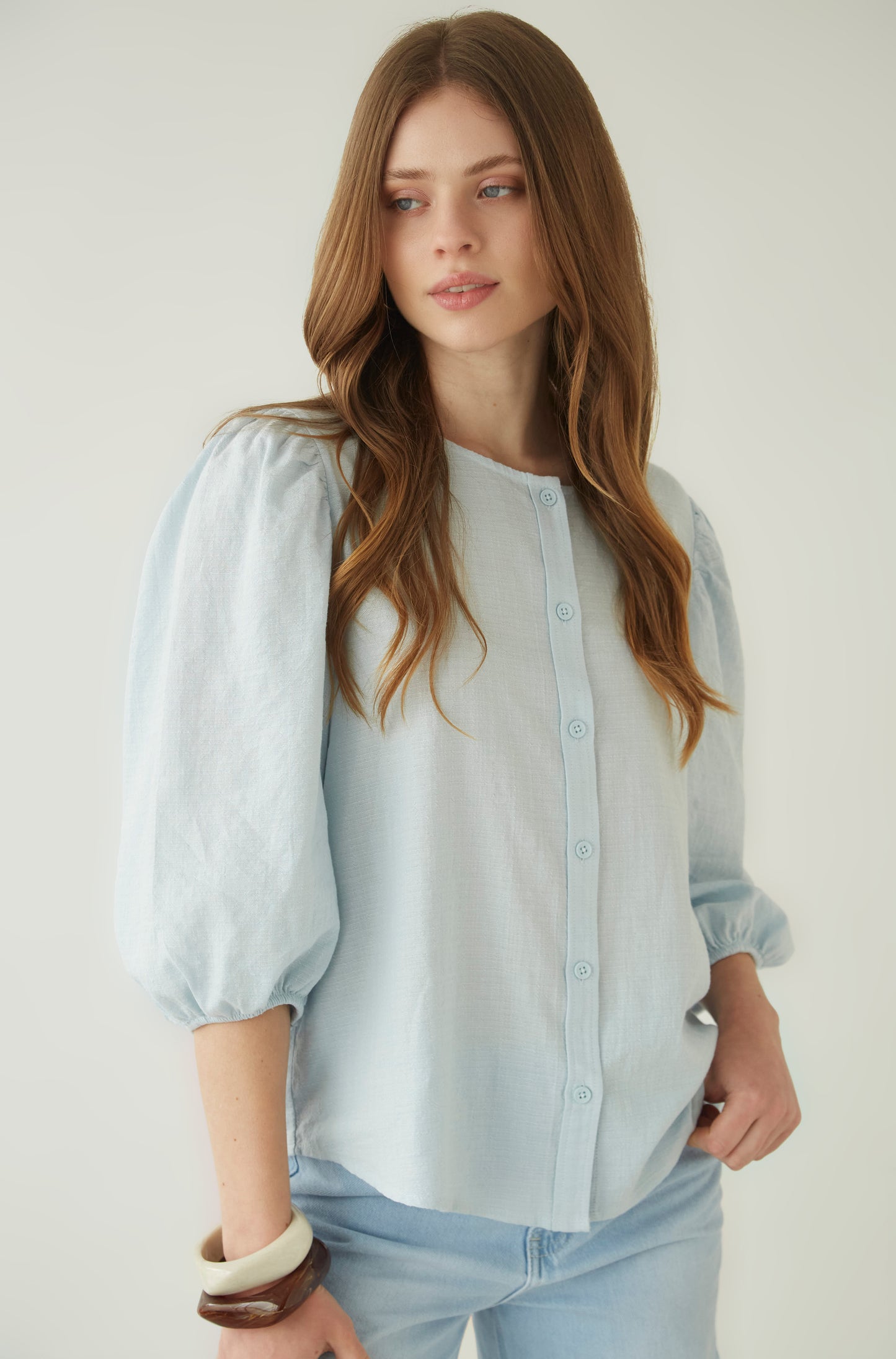 Blusa Altamar Celeste