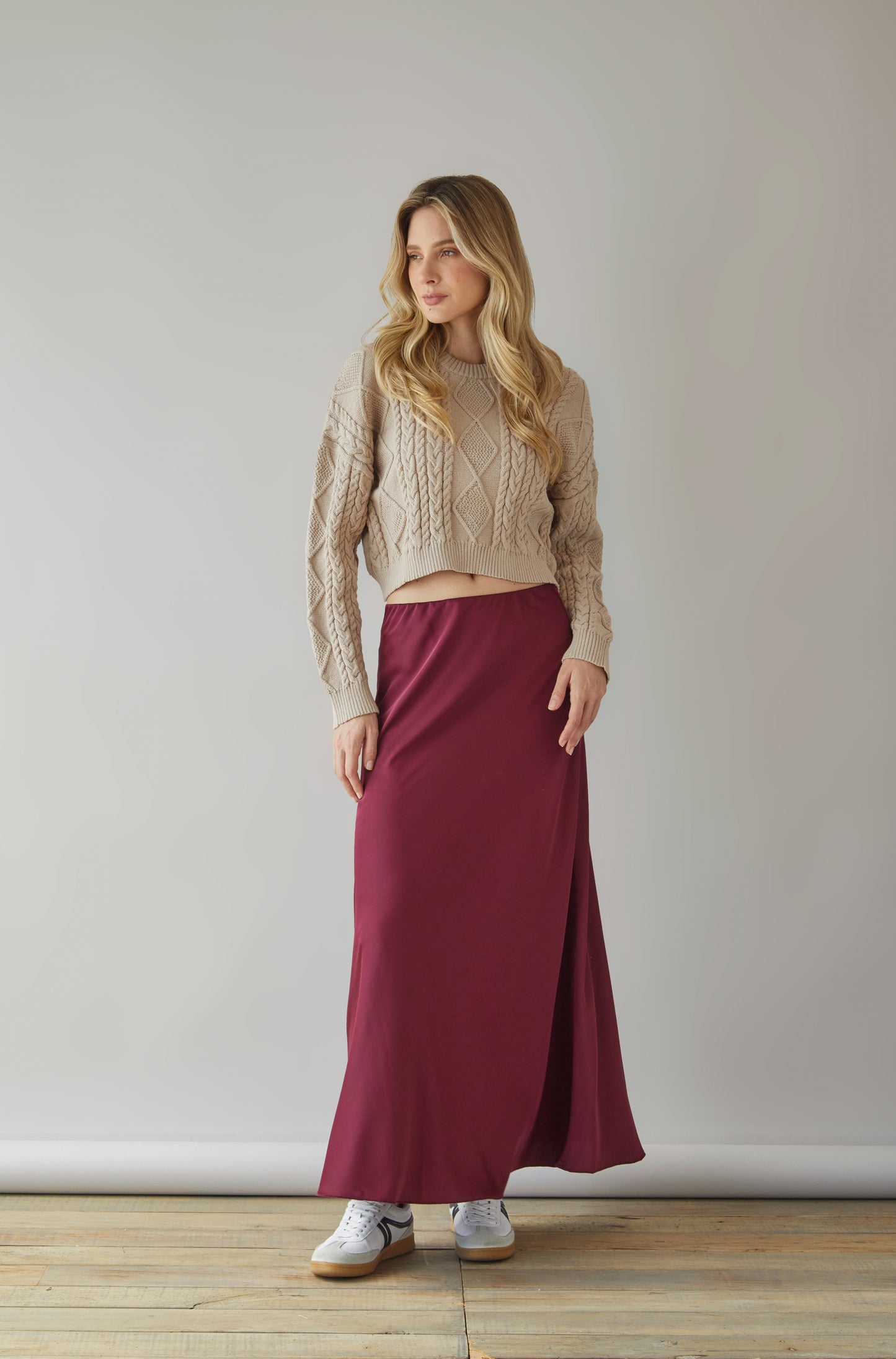 Falda Cluny Vino
