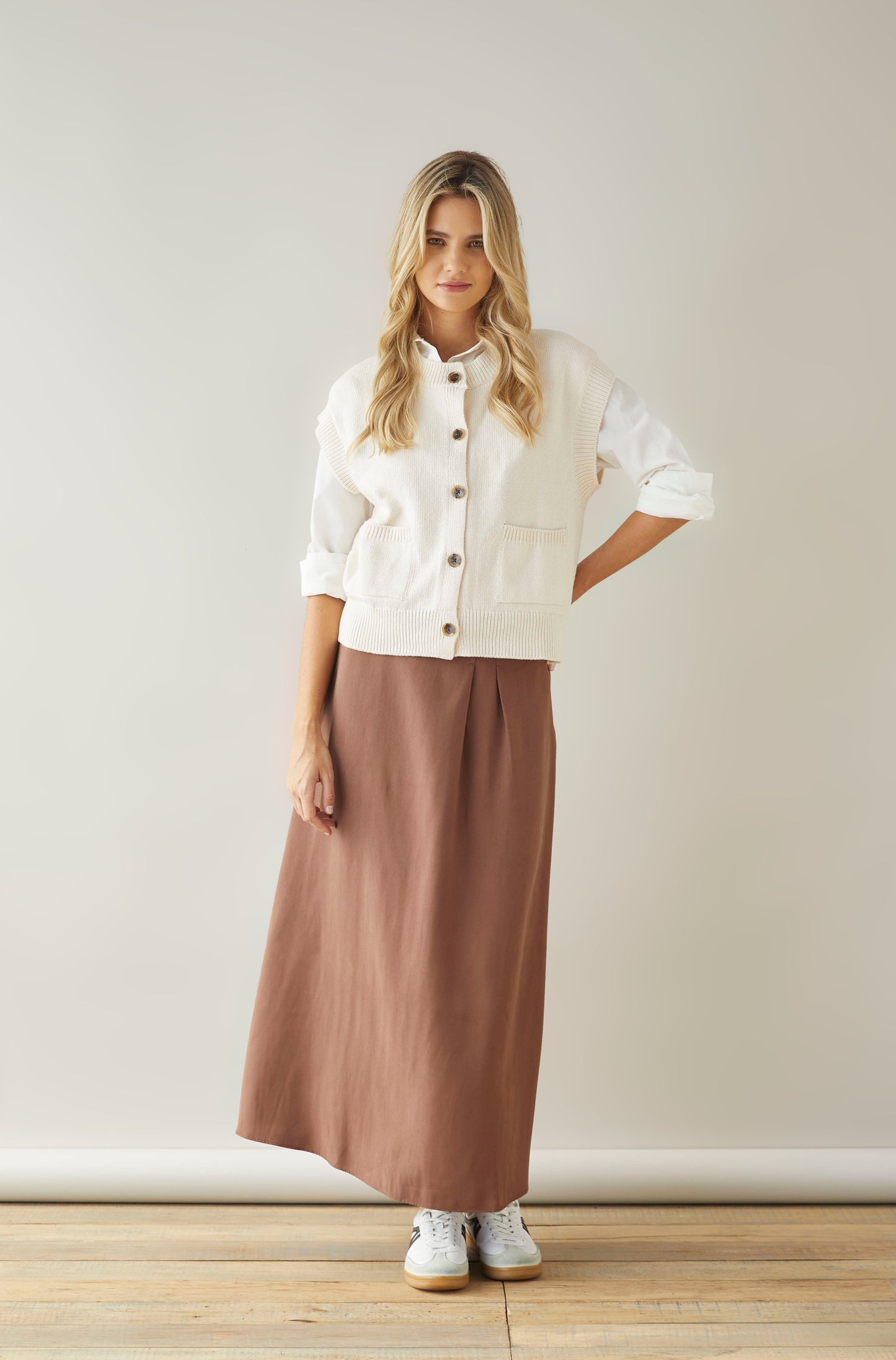 Chaleco Dottie Crema