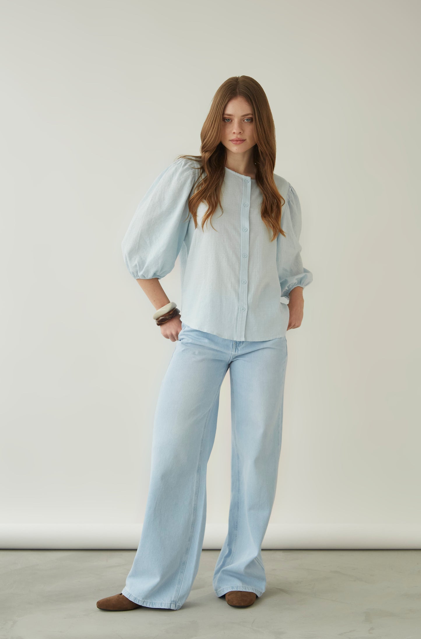 Blusa Altamar Celeste