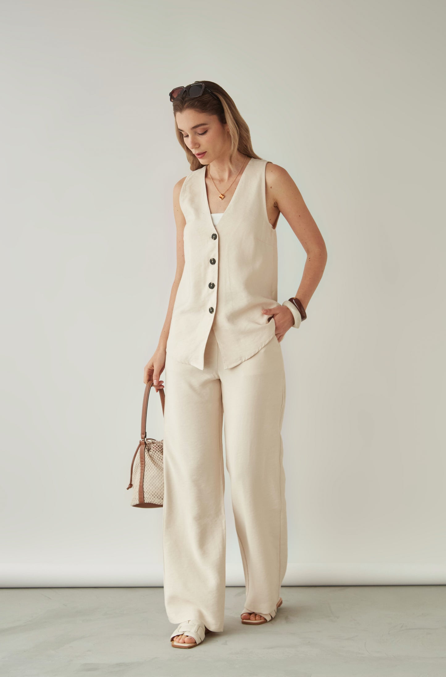 Chaleco Jessica Crema