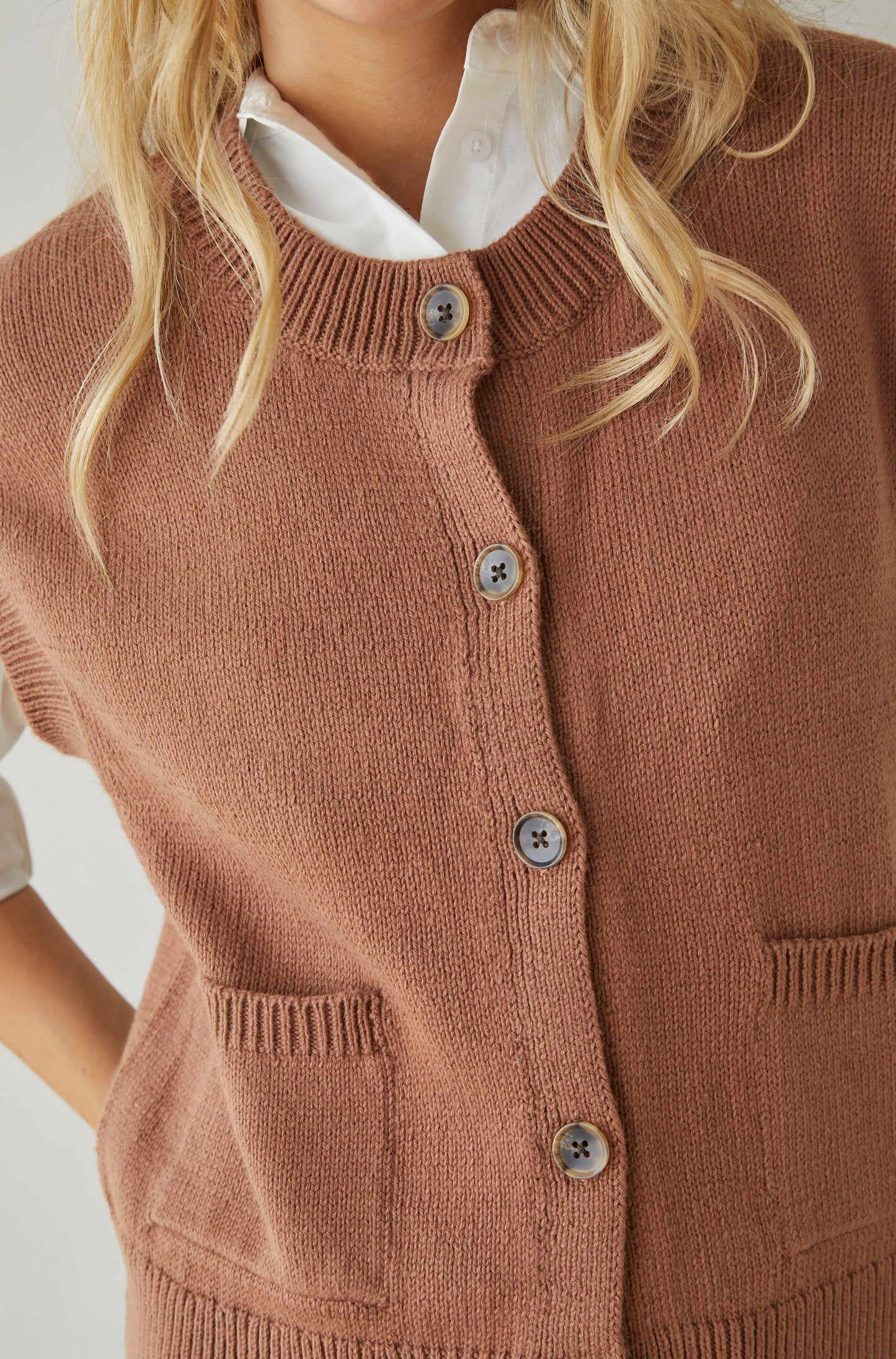 Chaleco Dottie Marron