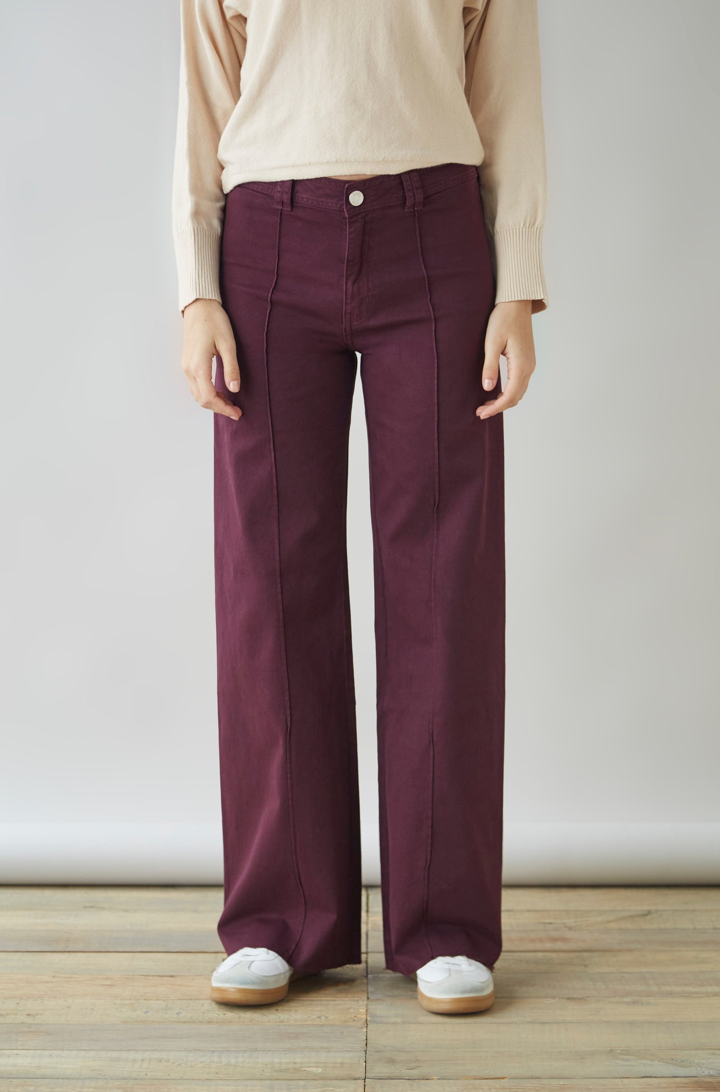 Pantalon Genoveva Guinda