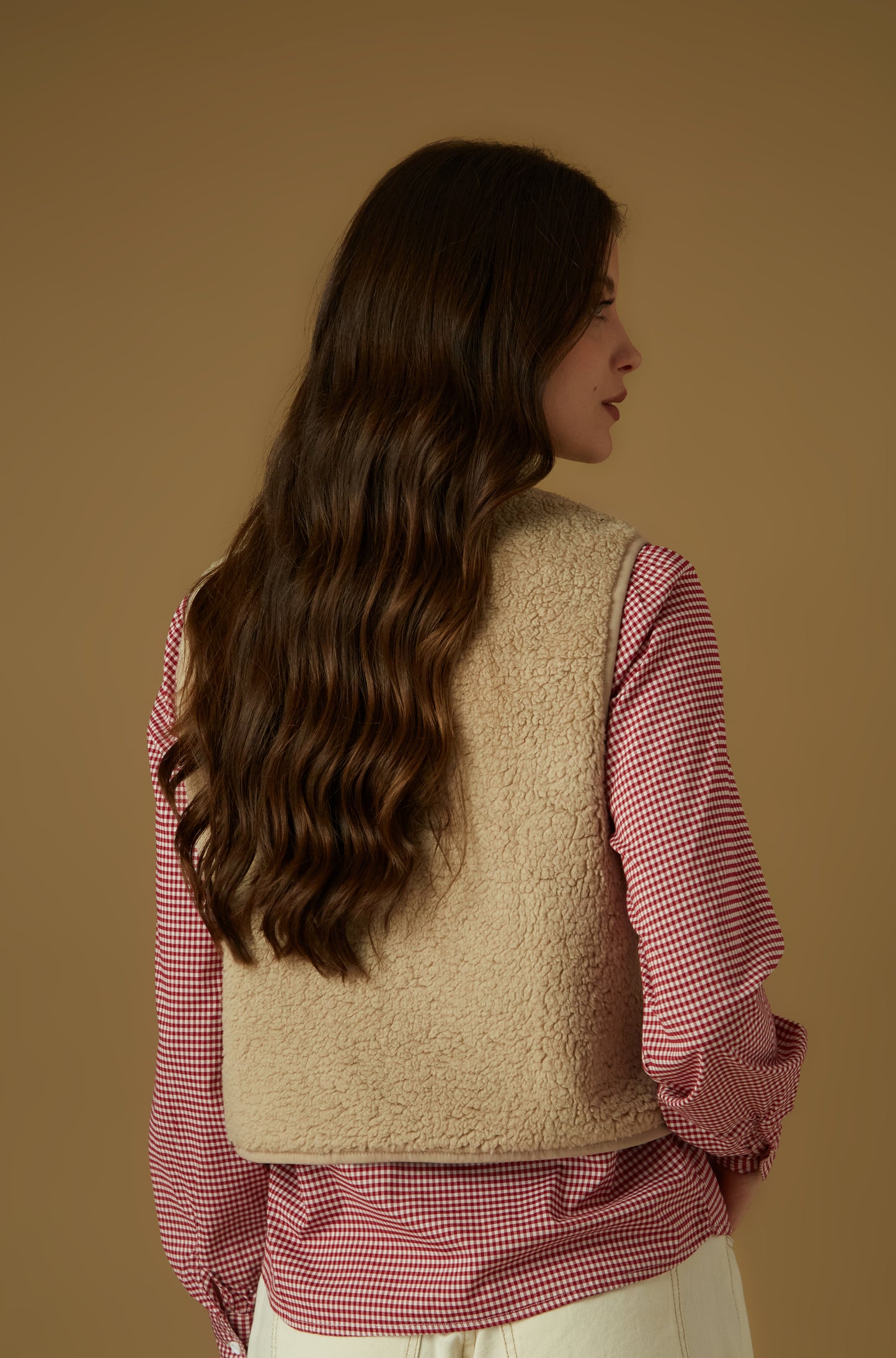 Chaleco Juana Beige