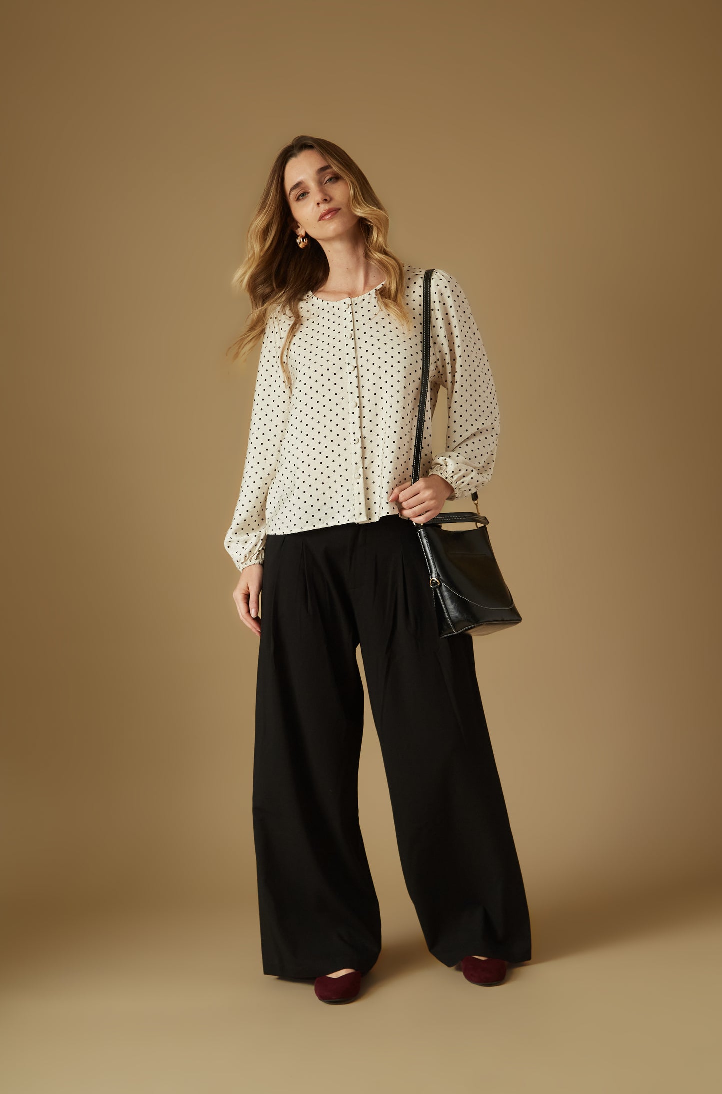 Blusa Polka Negro