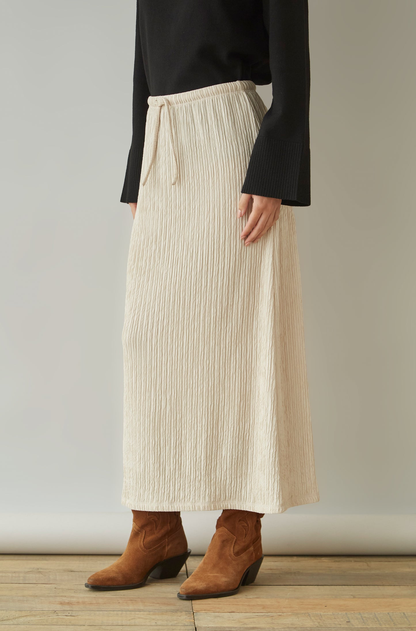 Falda Slip Crema