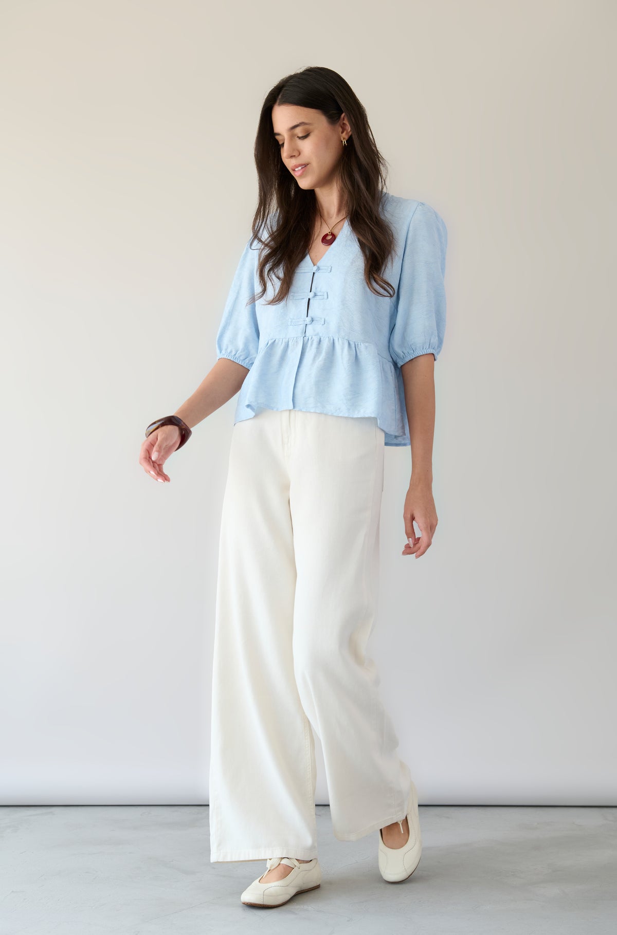 Blusa Petunia Celeste
