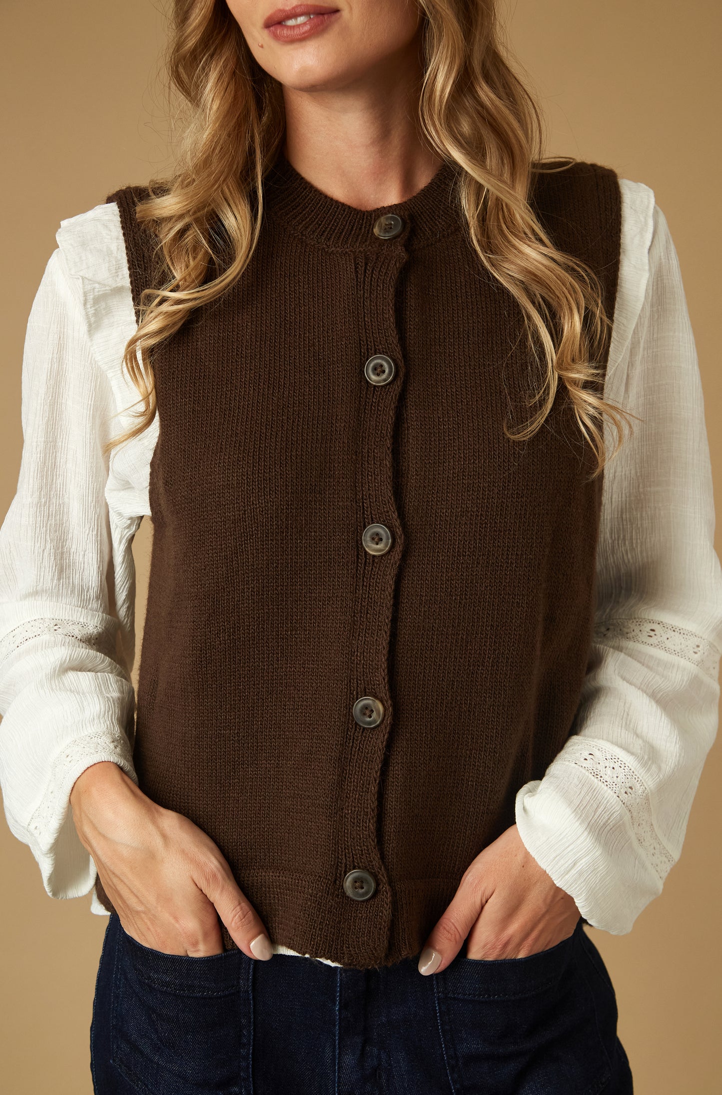 Chaleco Brook Marron