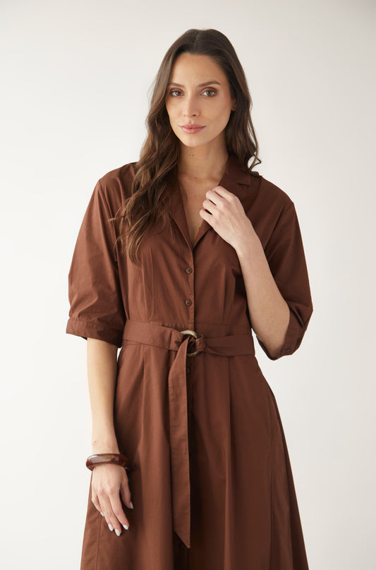 Vestido Kelly Marron — fotografía 2 del producto.
