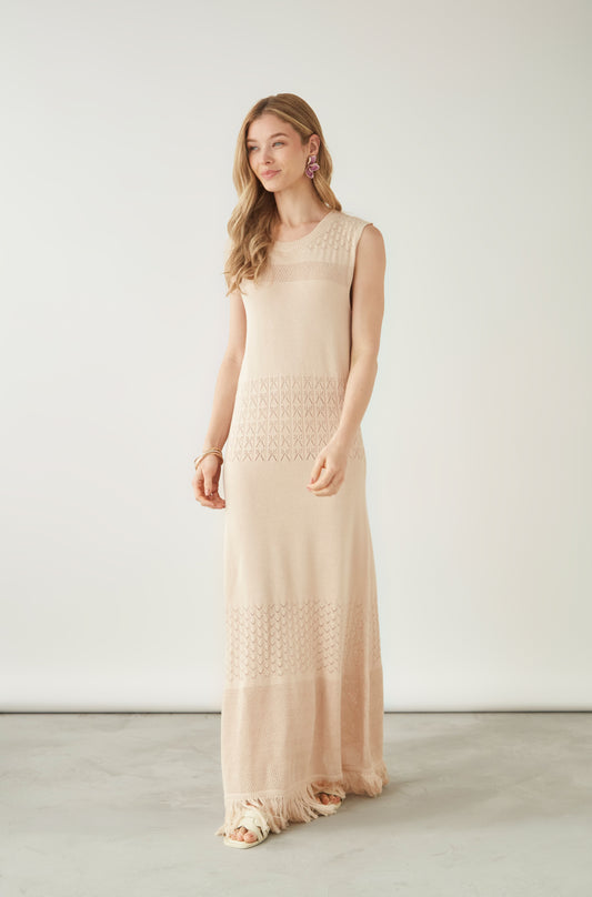 Vestido Night Beige