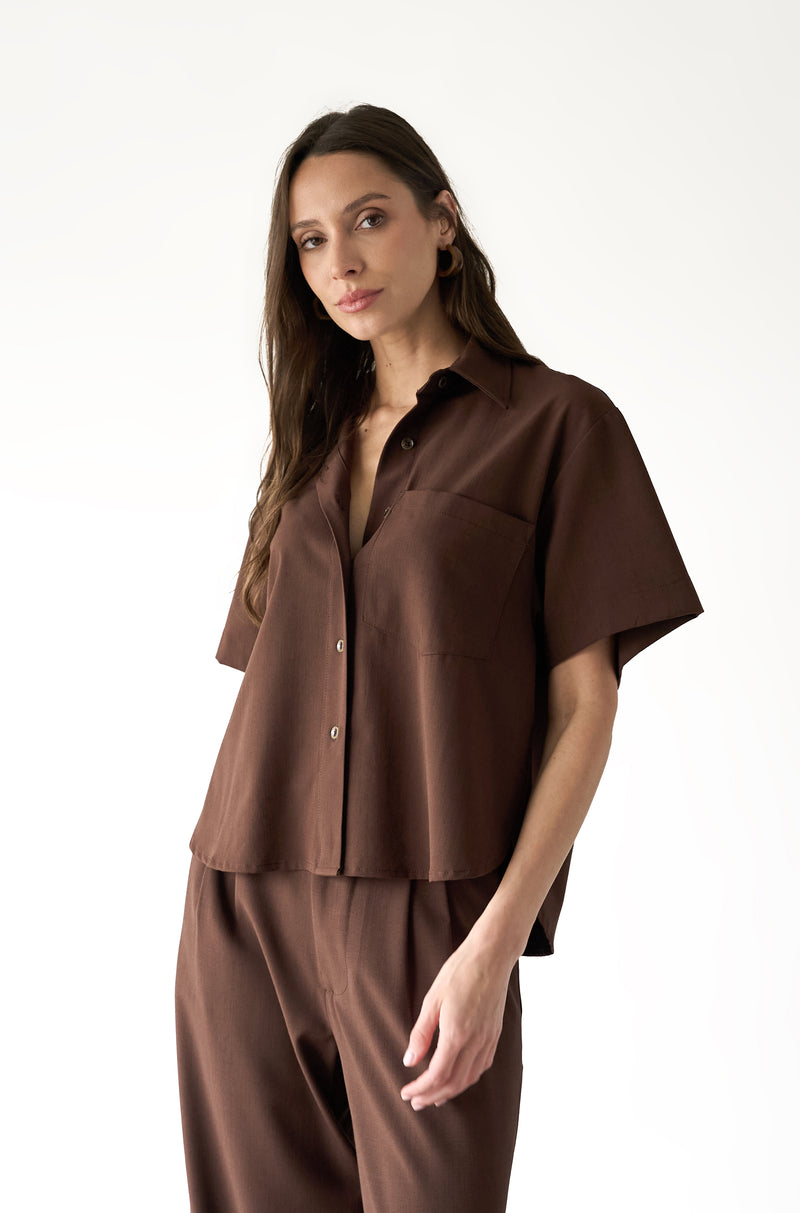 Blusa Eliot Dark Brown