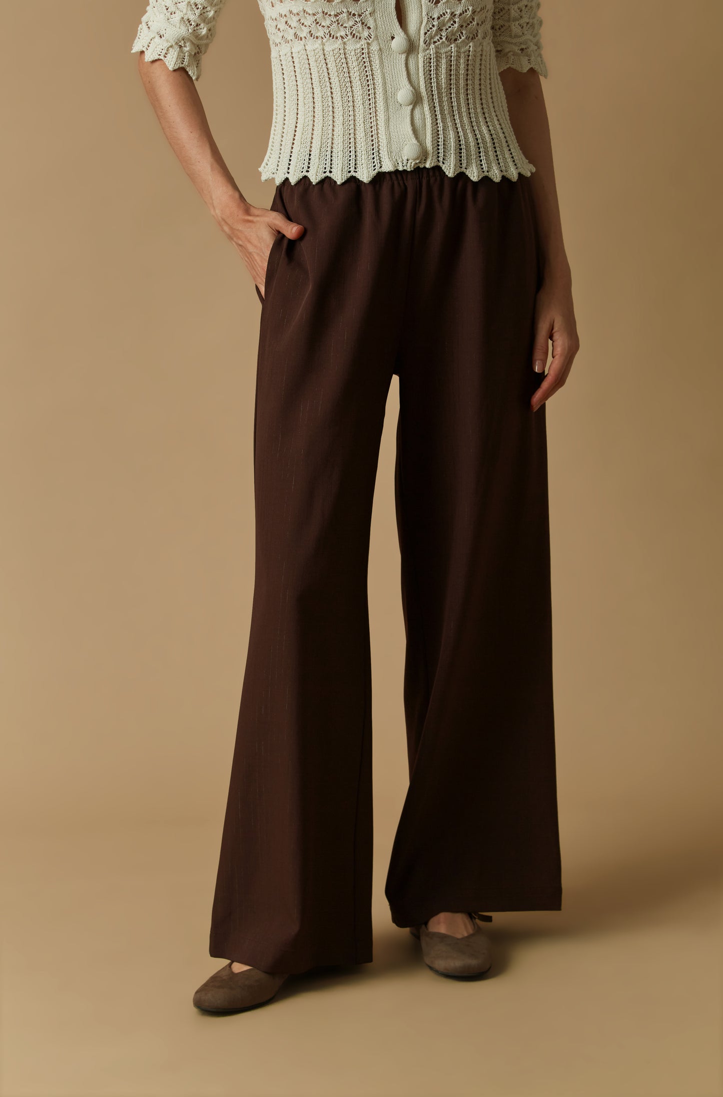 Pantalon Isabella Marron