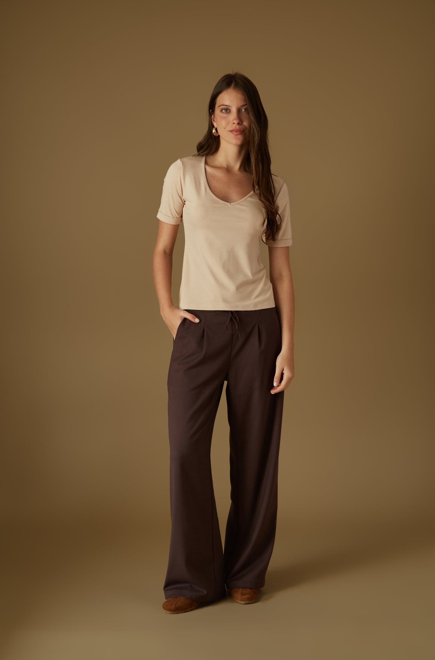 Pantalon Mist Marron
