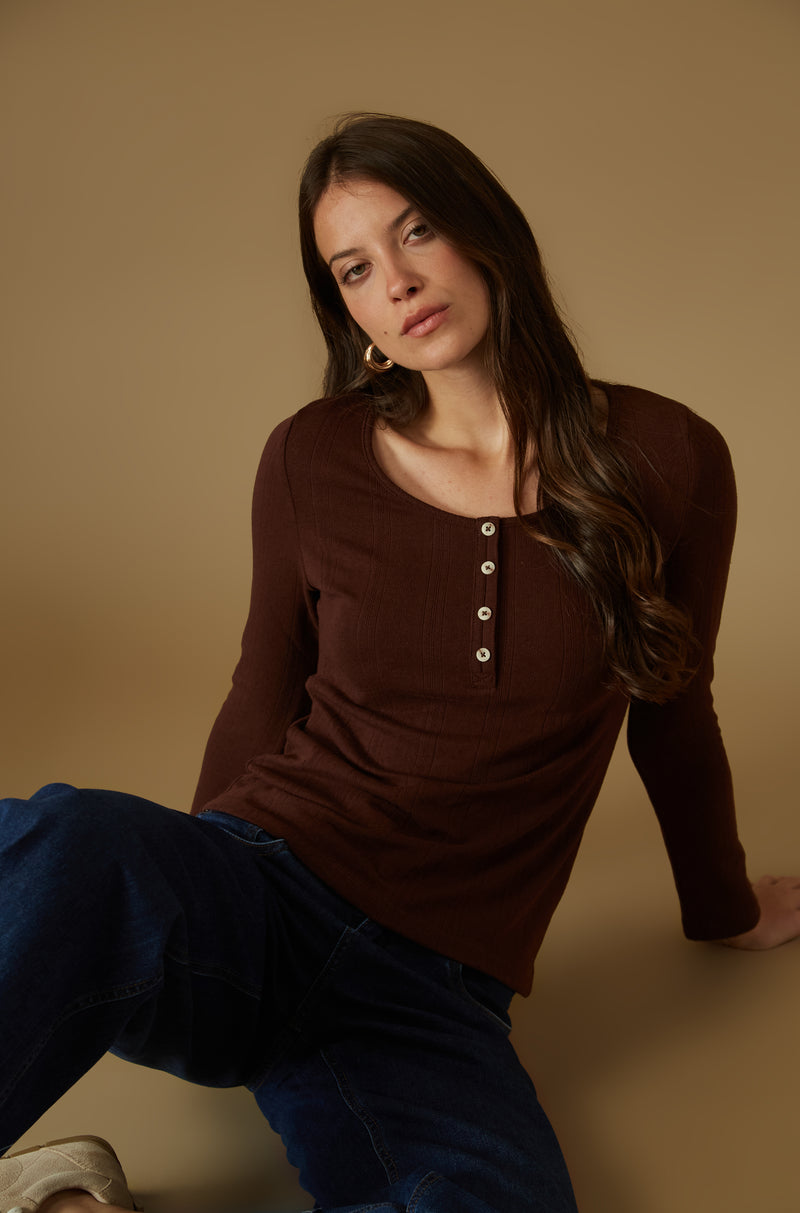Polo Oriana Marron