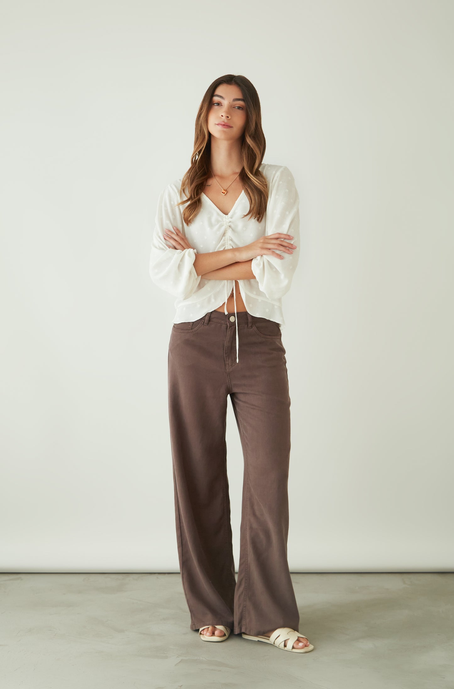 Pantalon Martina Drill Marron