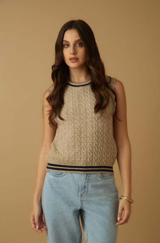 Chaleco Rowan Beige