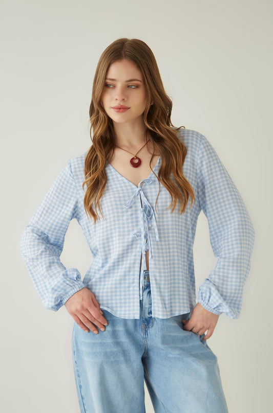 Blusa Libano Celeste