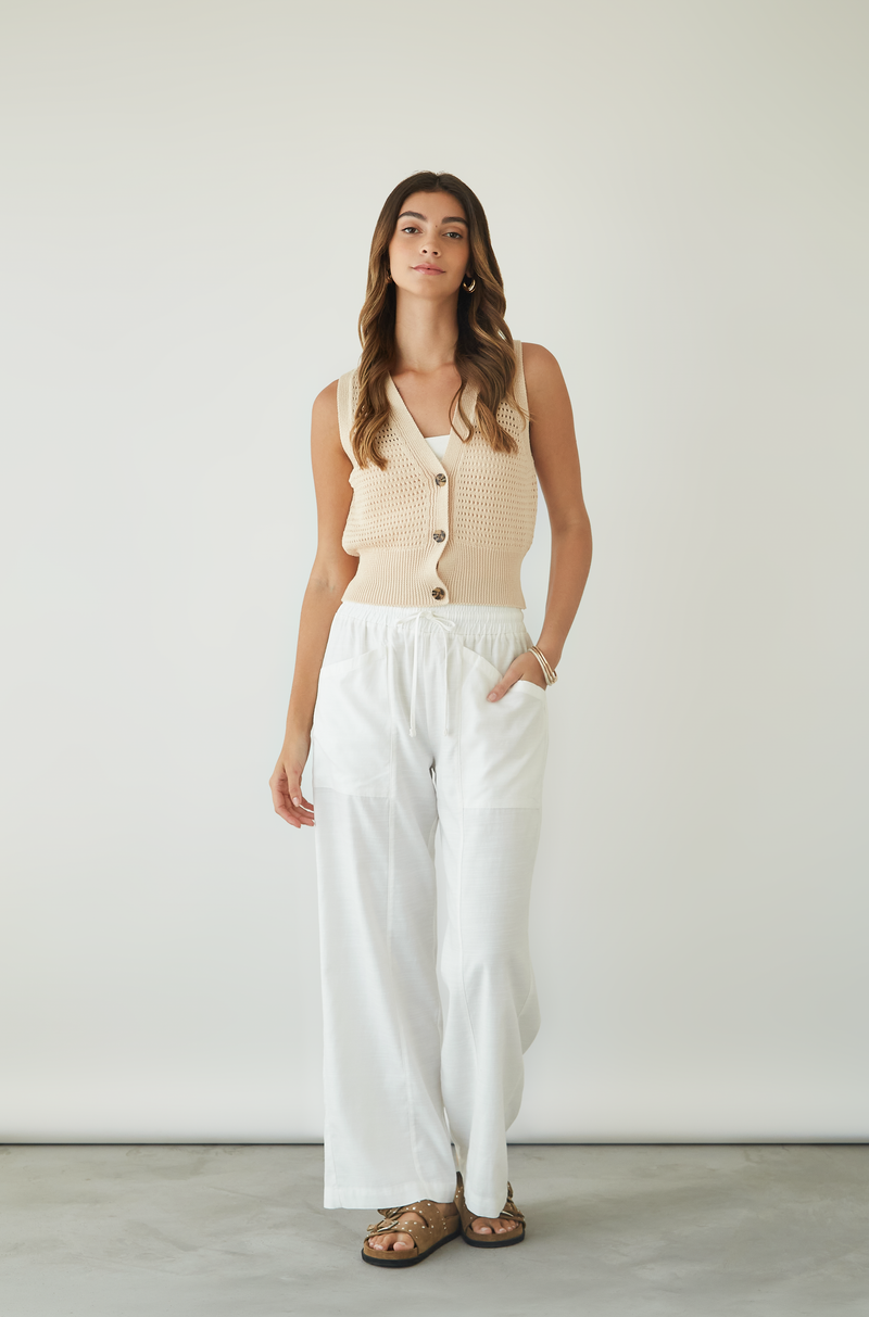 Pantalon Ginebra Off White