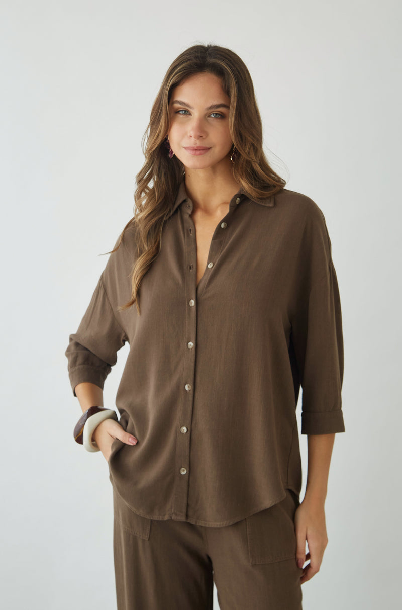 Blusa Faith Marron