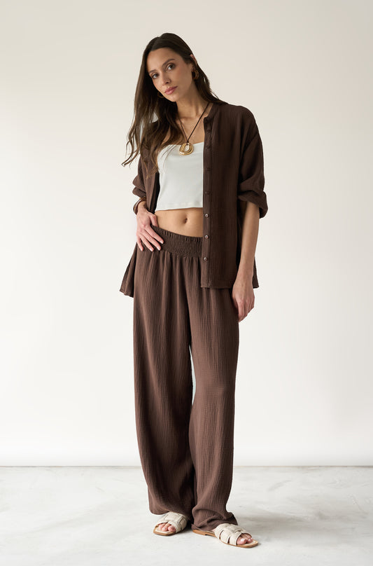 Pantalon Holly Marron