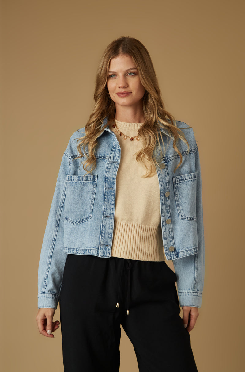 Casaca Emily Celeste