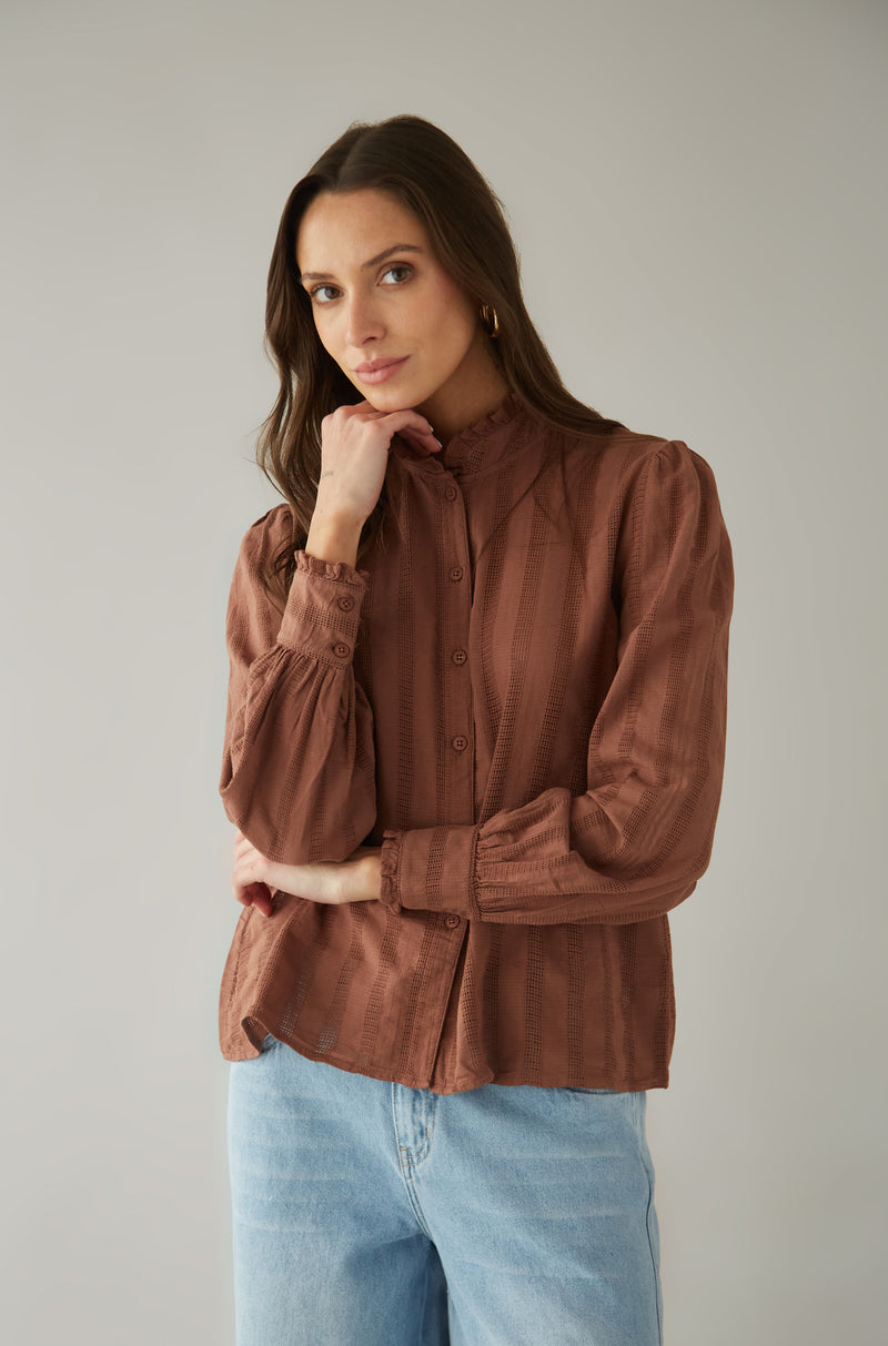 Blusa Adelaide Marron