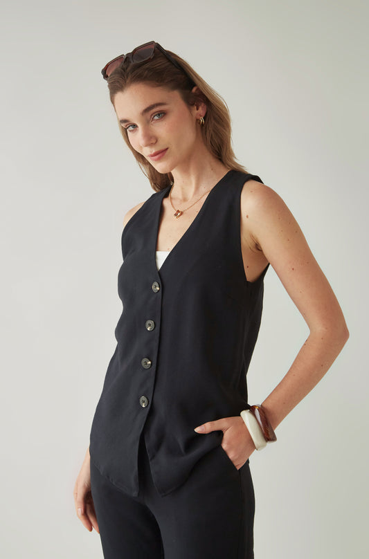 Chaleco Jessica Negro