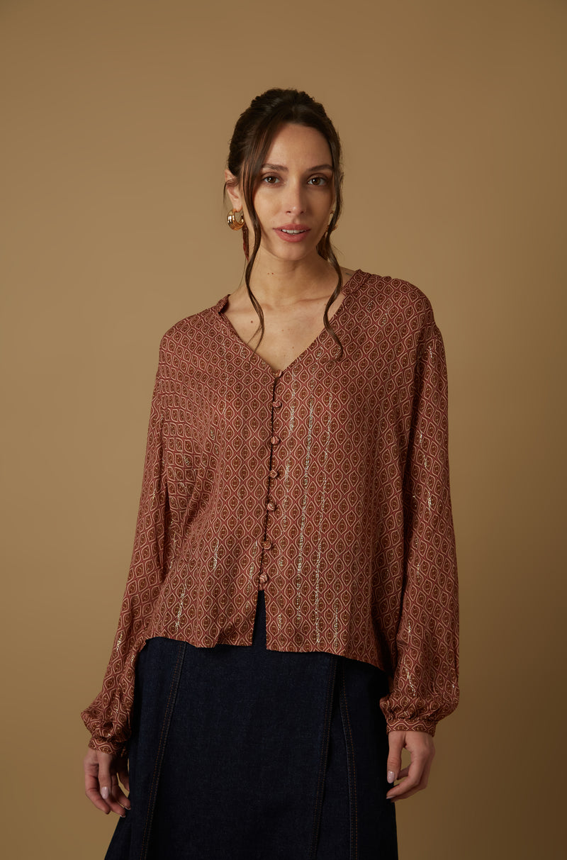 Blusa Minnie Mauve