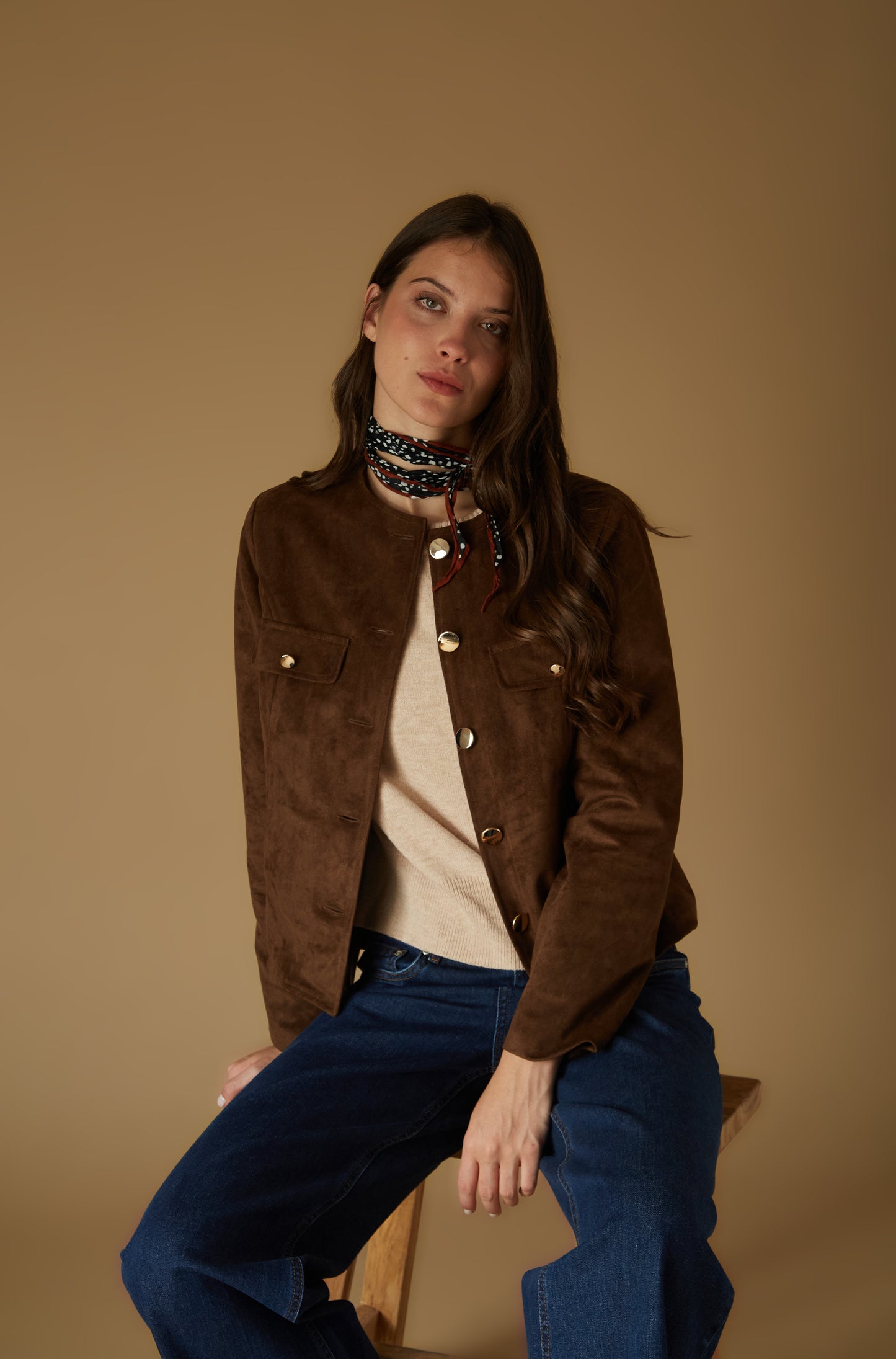 Casaca Layla Marron