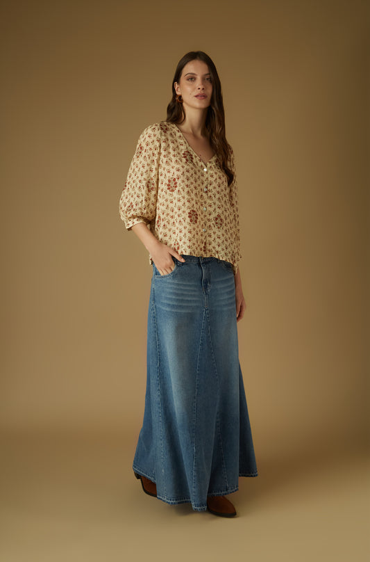 Falda Buford Azul