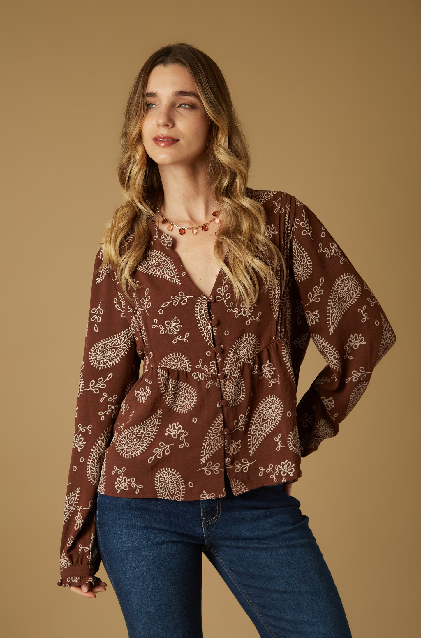 Blusa Roadline Marron