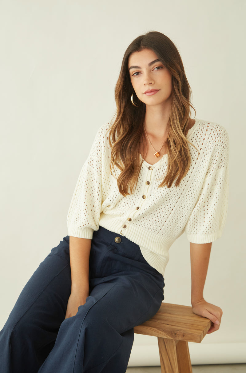 Chompa Macarella Hueso