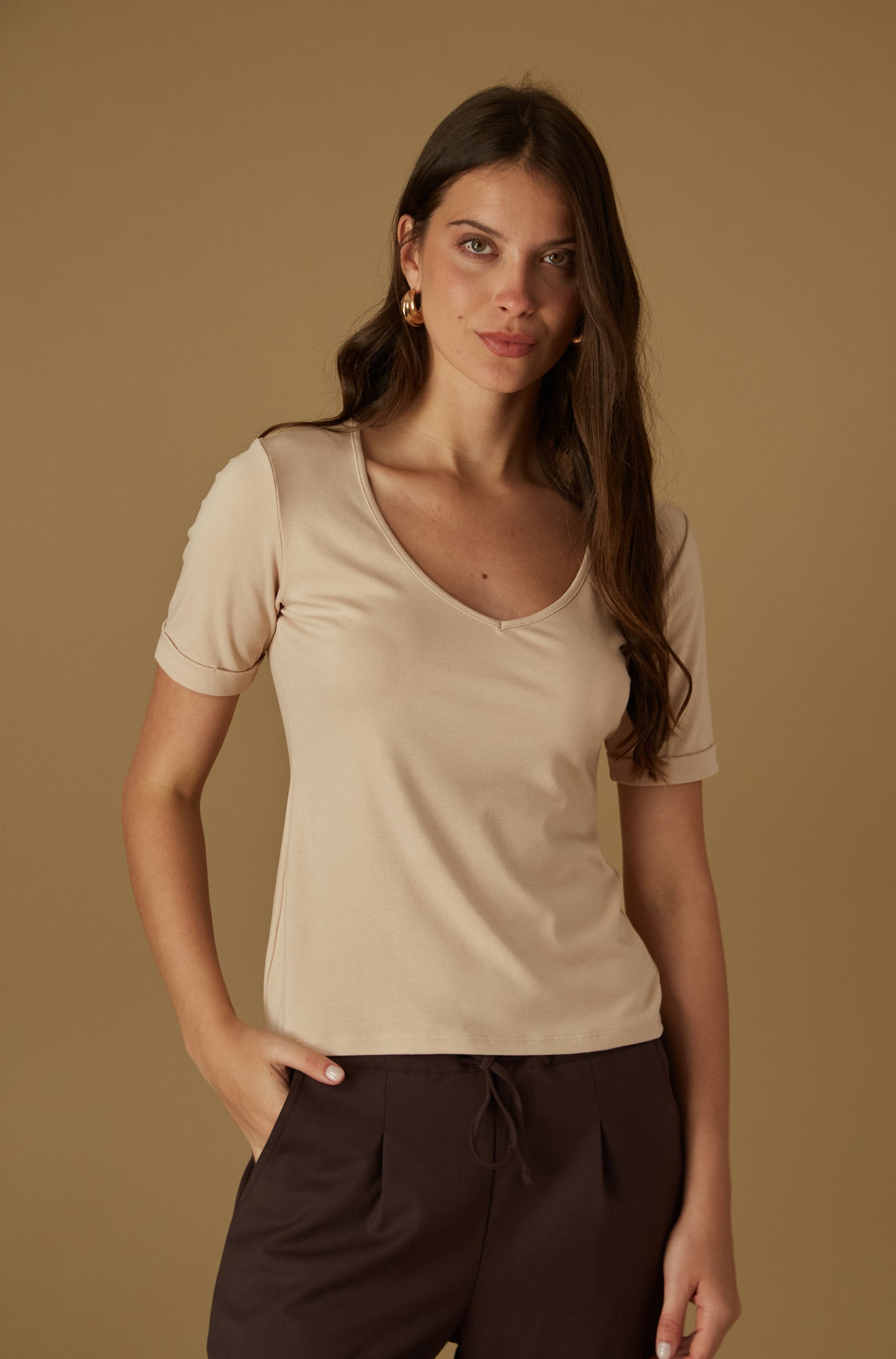 Polo Breton Beige