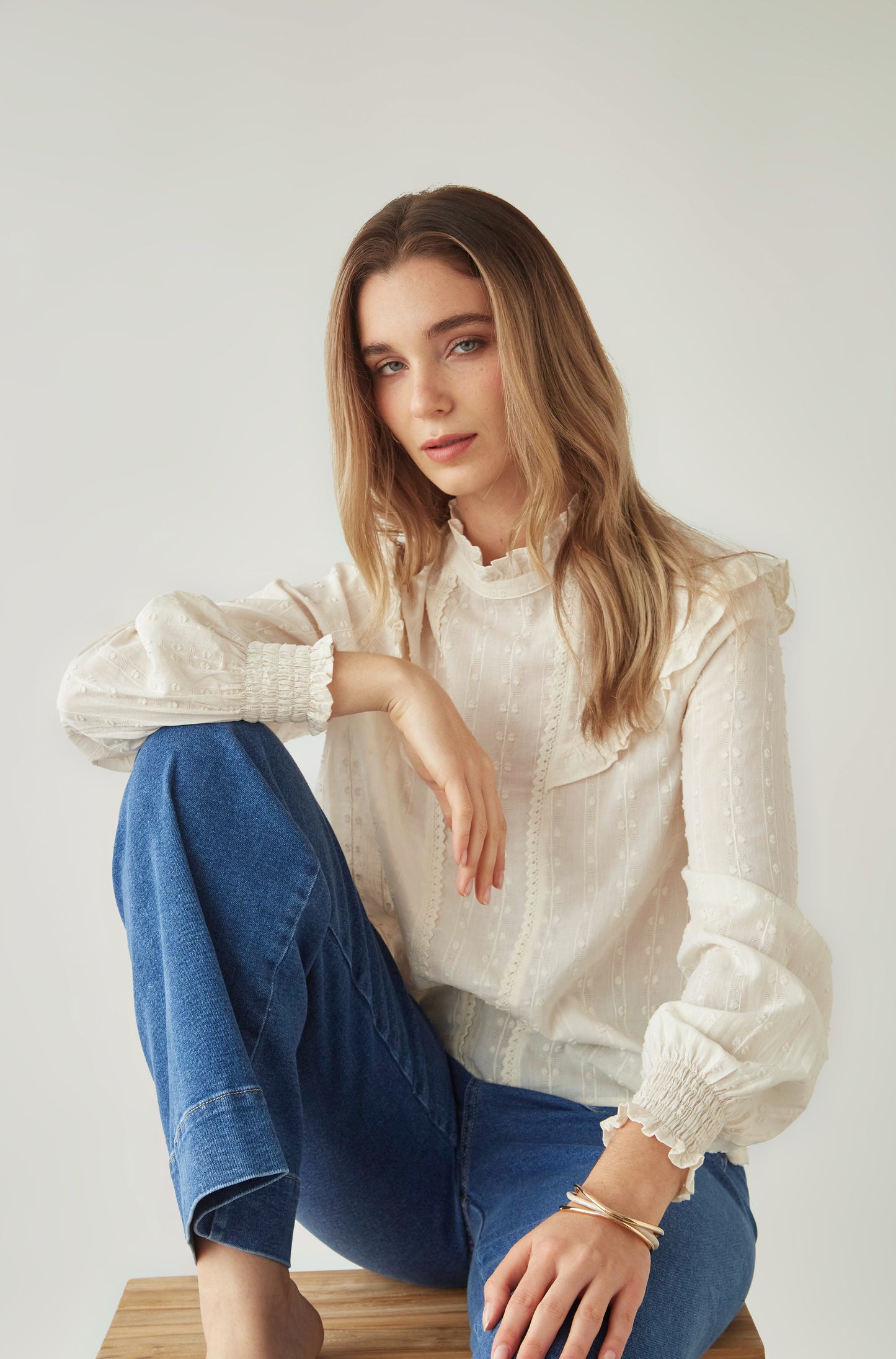 Blusa Amaranta Ecru