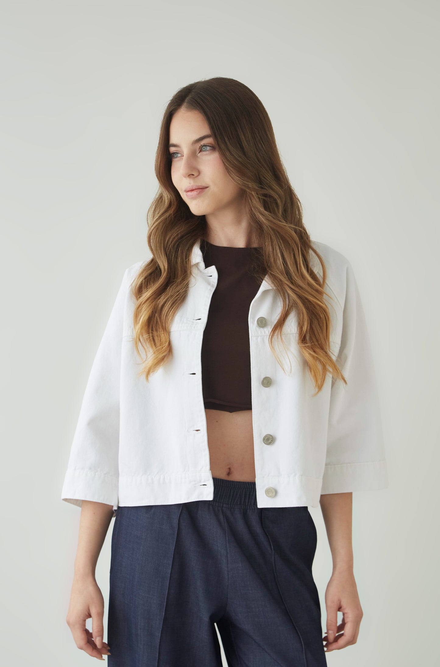 Casaca Aura Drill Off White