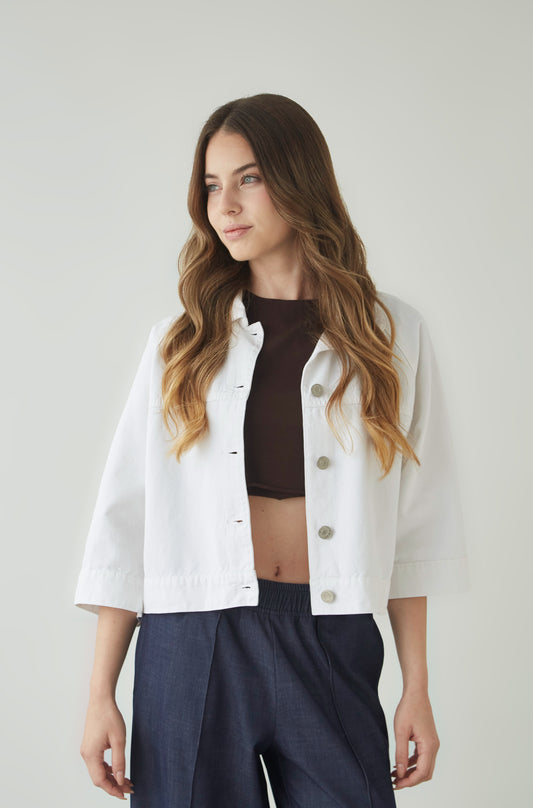 Casaca Aura Drill Off White