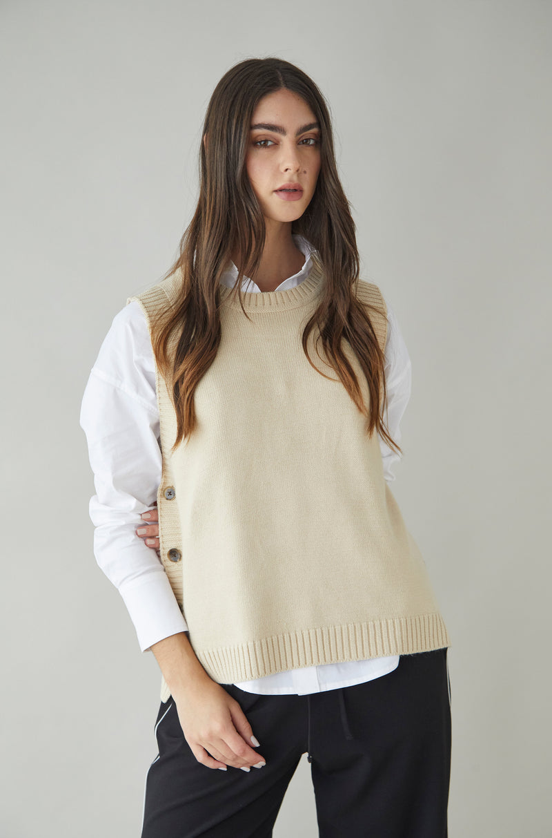 Chaleco Claw Beige
