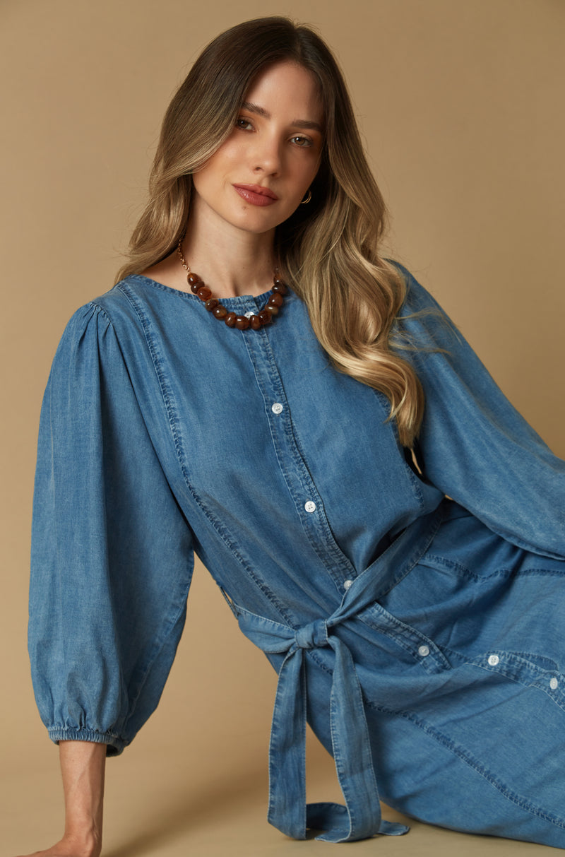 Vestido Garden Celeste