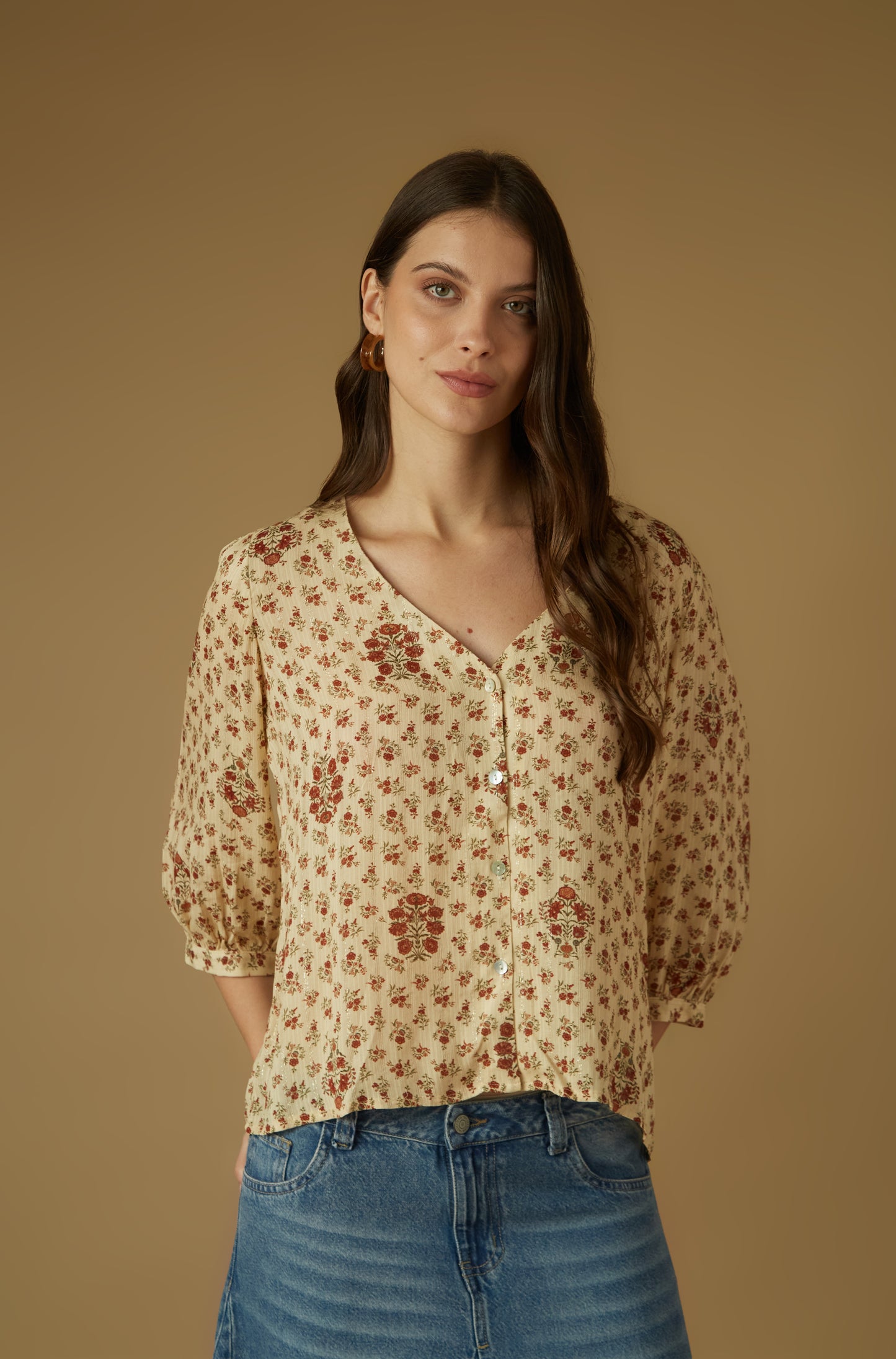 Blusa Close Beige