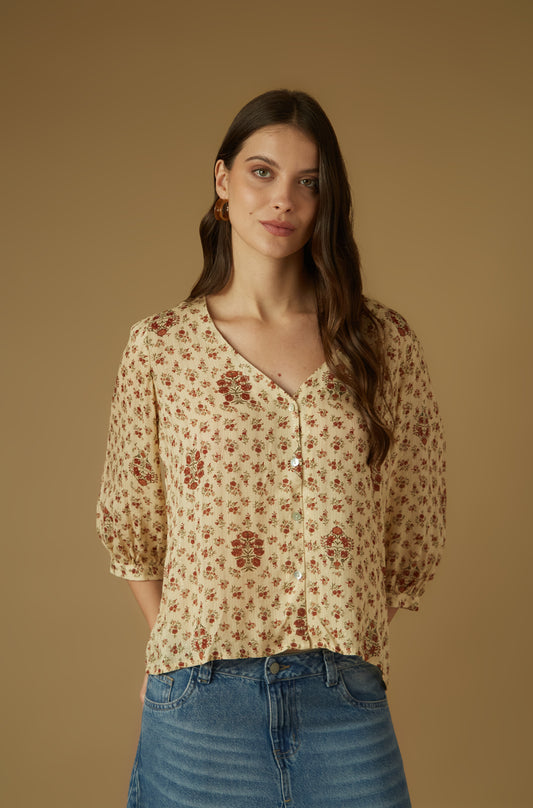 Blusa Close Beige